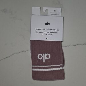 ALO Yoga Half-Crew Athletic Sock Smoky Quatrz